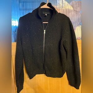 ZANONE Italian-made lightweight wool knit sweater, size 46, Green color,